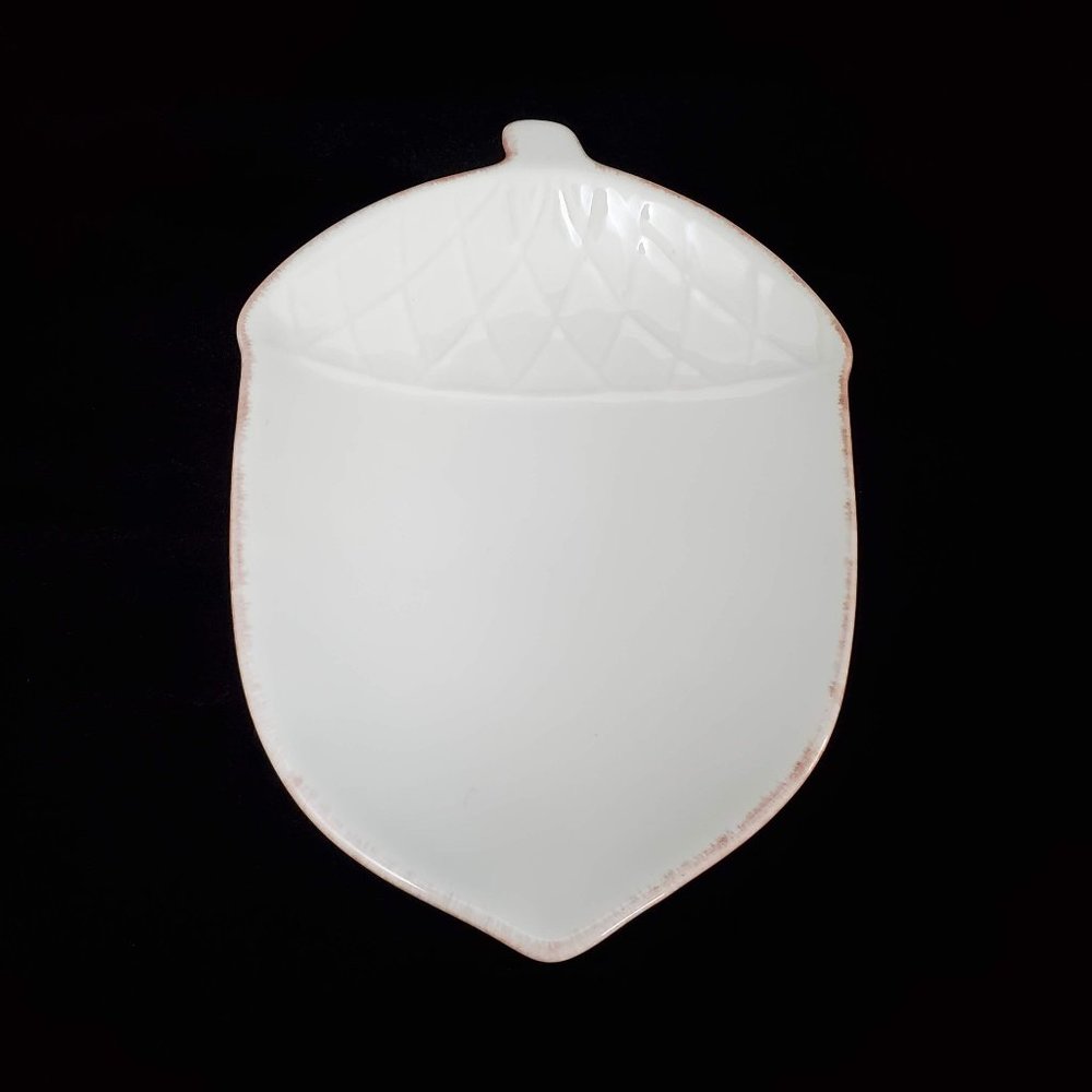 Harvest Spice Acorn Candy Nut Small Ceramic Dish